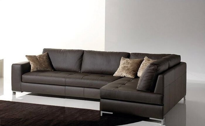 Simona Leather Sofa - Image 4
