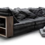 Back to Black Leather Sofa