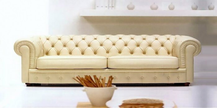 Chesterfield Leather Sofa - Image 2