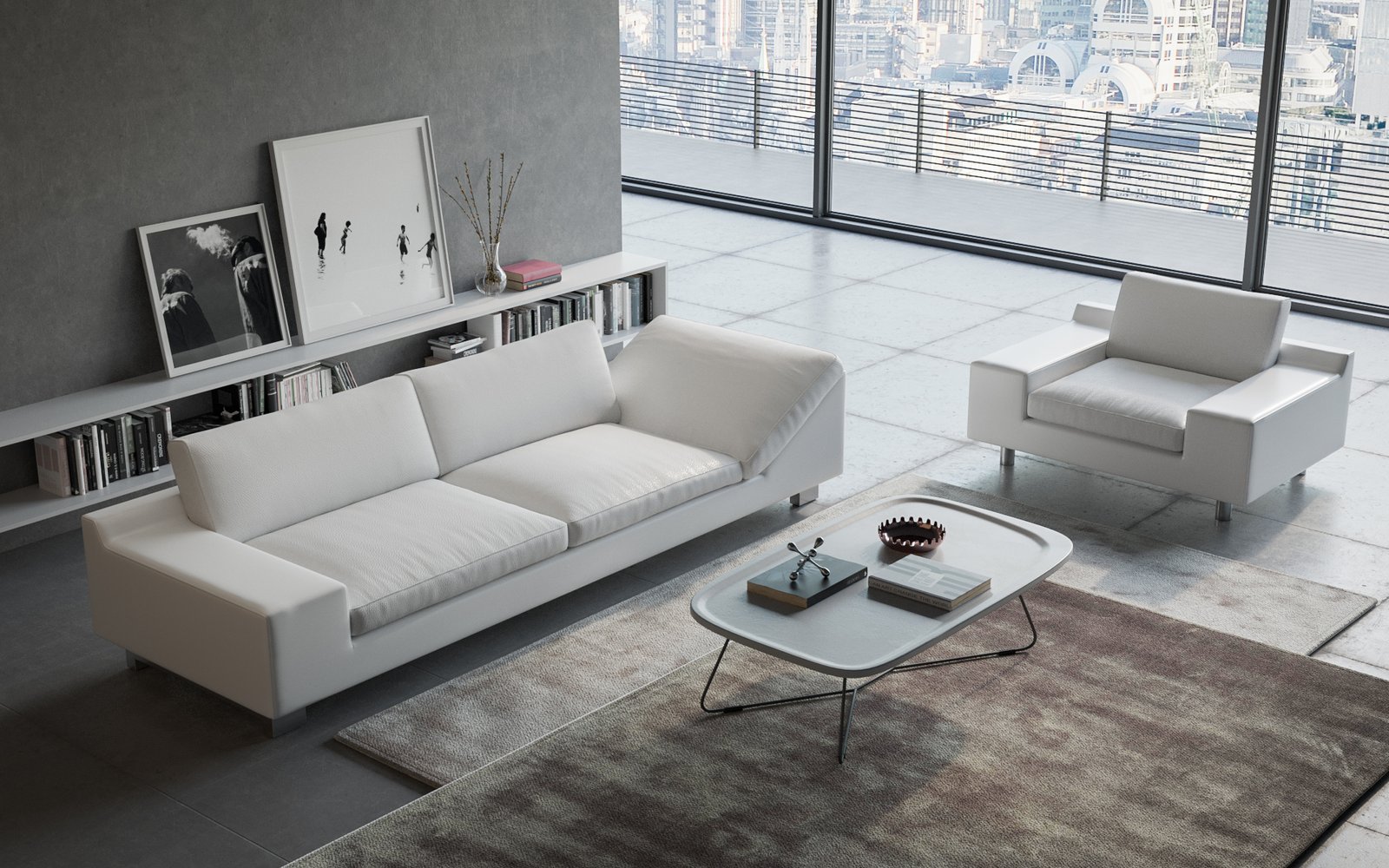 penelope-3-seater Penelope Leather Sofa - Image 1