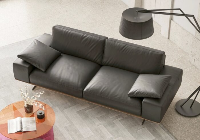 Reno Leather Sofa - Image 3